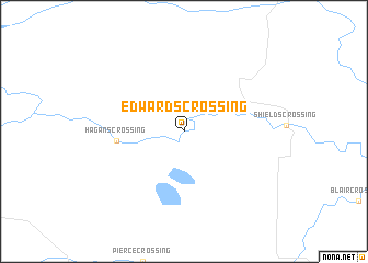 map of Edwards Crossing