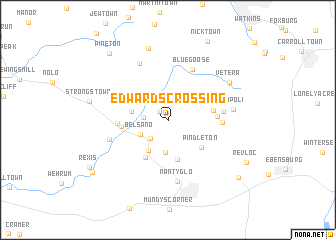 map of Edwards Crossing