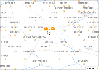 map of Eecke