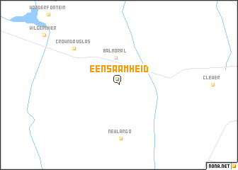 map of Eensaamheid