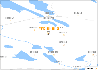map of Eerikkälä