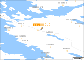 map of Eerikkälä