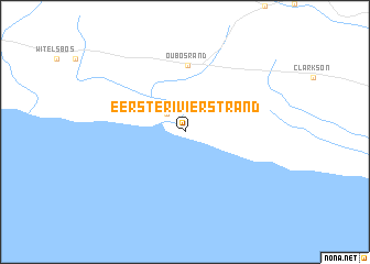 map of Eersterivierstrand