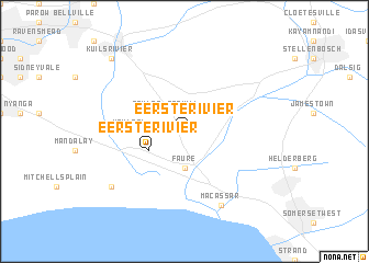 map of Eersterivier