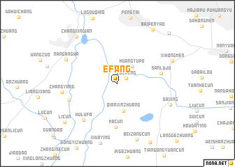 map of Efang