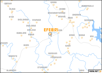 map of Efebiri