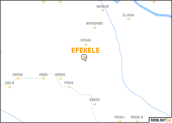 map of Efekele