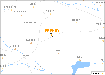 map of Efeköy