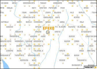 map of Efeko