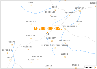 map of Efendiköprüsü