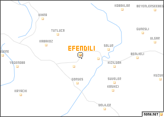 map of Efendili