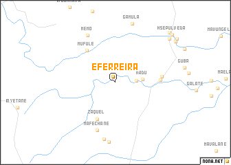 map of E. Ferreira