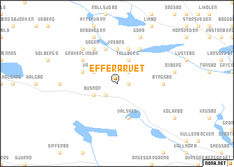 map of Efferarvet