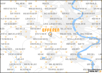 map of Efferen