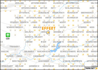 map of Effert