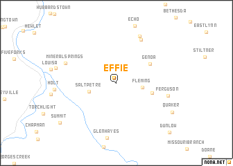 map of Effie