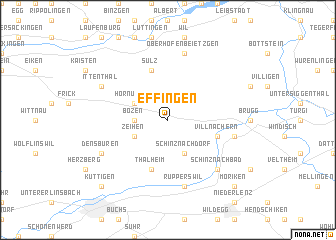 map of Effingen