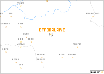 map of Effon Alaiye