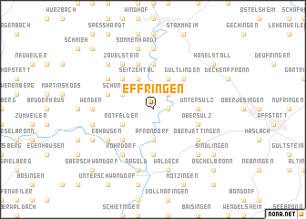 map of Effringen