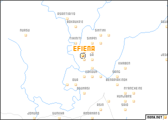 map of Efiena