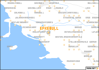 map of Efkebüll