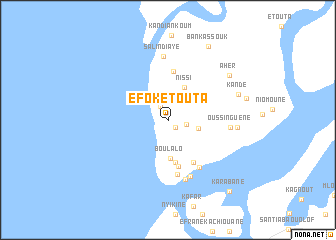 map of Efok Etouta