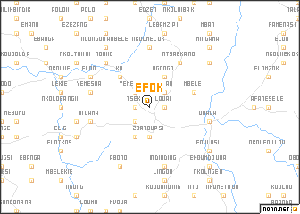 map of Éfok