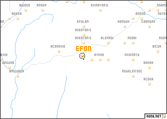 map of Efon