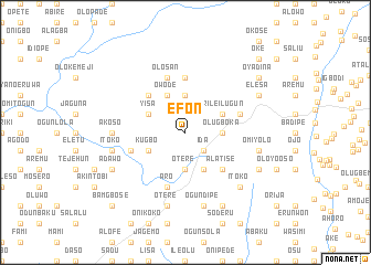 map of Efon