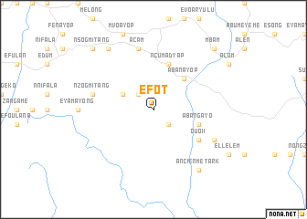 map of Efot