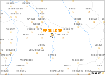 map of Efoulane