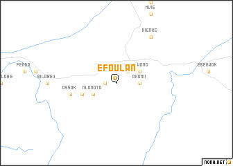 map of Efoulan