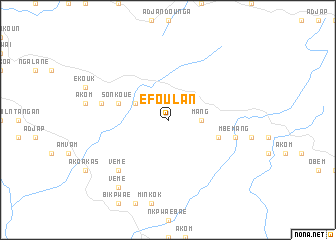 map of Efoulan