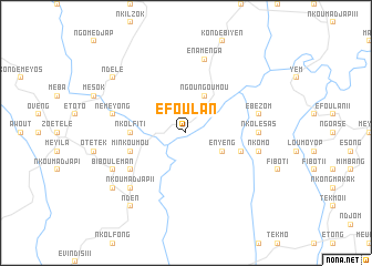 map of Éfoulan