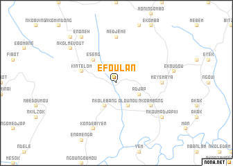 map of Éfoulan