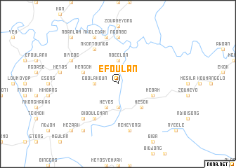 map of Éfoulan