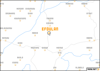 map of Éfoulan