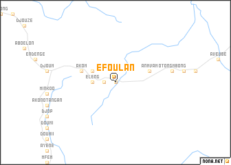 map of Éfoulan