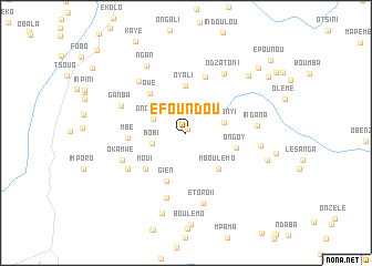 map of Efoundou