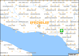 map of Efrizweiler