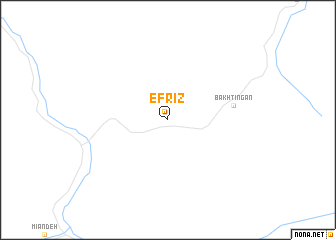 map of Efrīẕ