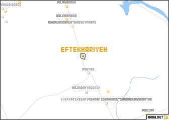 map of Eftekhārīyeh