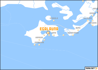 map of Egalauna