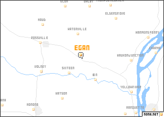 map of Egan