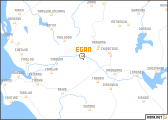 map of Egan