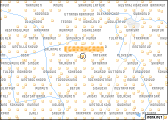 map of Egārahgaon