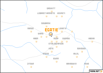 map of Egatié