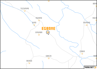 map of Egbame