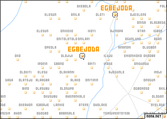 map of Egbejoda