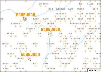 map of Egbejoda